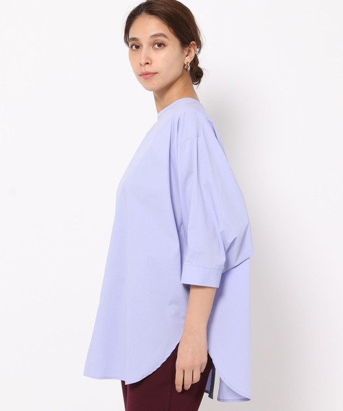 HEREIAM（ヘレイアム）の「【HEREIAM】2WAYドルマンブラウス（シャツ/ブラウス・レディース・ネイビー/ホワイト/ライトブルー・FREE）」の8枚目の写真