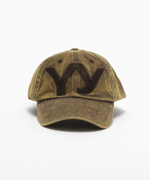 OPEN Yy(オープンワイワイ)の「【Geek Office / ギークオフィス】OPEN YY Woven YY COTTON BALL CAP(キャップ・レディース・イエロー・FREE)」の2枚目の写真