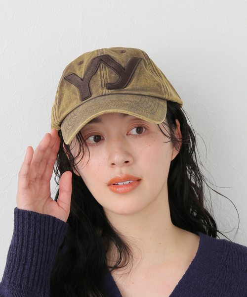 OPEN Yy(オープンワイワイ)の「【Geek Office / ギークオフィス】OPEN YY Woven YY COTTON BALL CAP(キャップ・レディース・イエロー・FREE)」の5枚目の写真