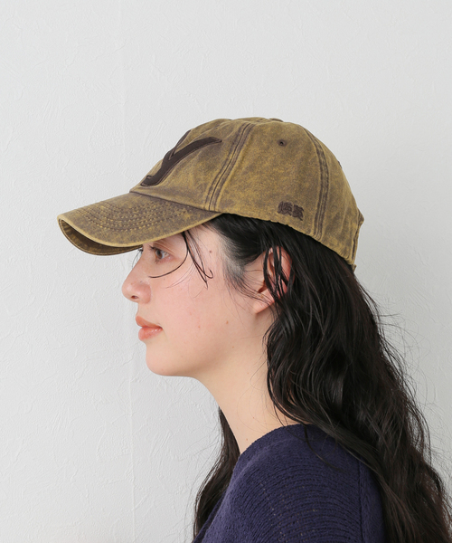 OPEN Yy(オープンワイワイ)の「【Geek Office / ギークオフィス】OPEN YY Woven YY COTTON BALL CAP(キャップ・レディース・イエロー・FREE)」の6枚目の写真
