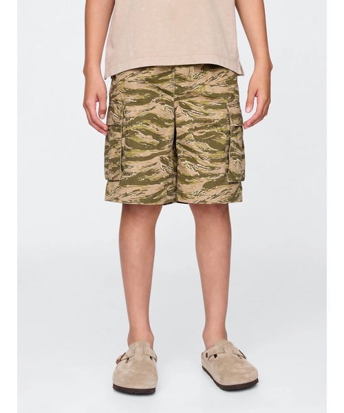 GAP（ギャップ）の「7.5インチ リップストップ イージーカーゴショートパンツ (キッズ)（その他パンツ・キッズ・ベージュ/グリーン/ブラック/カーキ・140cm/150cm/120cm/160cm/110cm/130cm）」の4枚目の写真