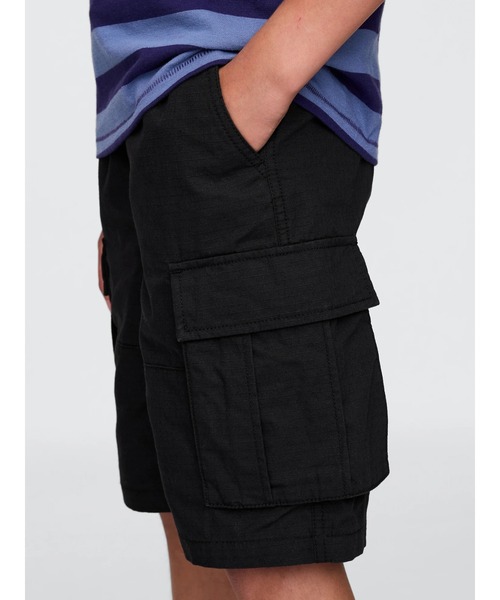 GAP（ギャップ）の「7.5インチ リップストップ イージーカーゴショートパンツ (キッズ)（その他パンツ・キッズ・ベージュ/グリーン/ブラック/カーキ・140cm/150cm/120cm/160cm/110cm/130cm）」の5枚目の写真