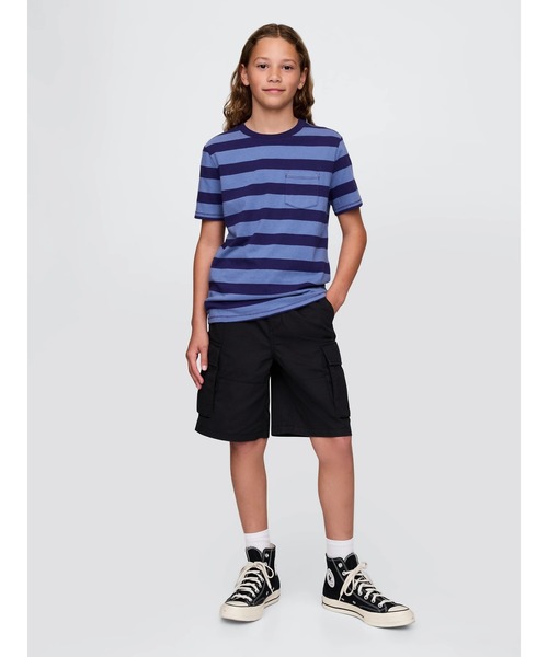 GAP（ギャップ）の「7.5インチ リップストップ イージーカーゴショートパンツ (キッズ)（その他パンツ・キッズ・ベージュ/グリーン/ブラック/カーキ・140cm/150cm/120cm/160cm/110cm/130cm）」の6枚目の写真