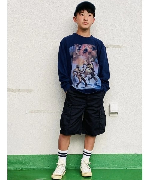 GAP（ギャップ）の「7.5インチ リップストップ イージーカーゴショートパンツ (キッズ)（その他パンツ・キッズ・ベージュ/グリーン/ブラック/カーキ・140cm/150cm/120cm/160cm/110cm/130cm）」の7枚目の写真