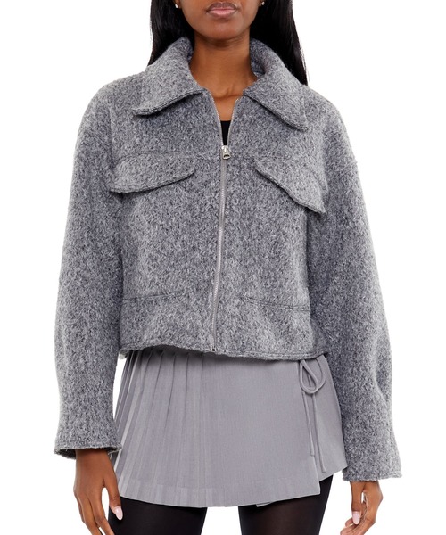 FOREVER 21(フォーエバー トゥエンティーワン)の「ジップアップブルゾン(ブルゾン・レディース・グレー系その他7・MEDIUM)」の1枚目の写真