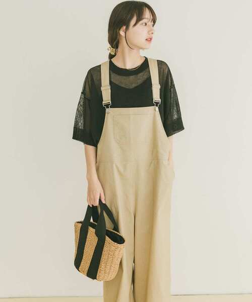 ITEMS URBANRESEARCH（アイテムズ アーバンリサーチ）の「シアーハンソデニットプルオーバー（ニット/セーター・レディース・グリーン/ブラック/グレー系その他・FREE）」の6枚目の写真