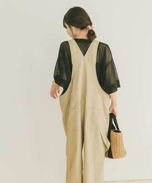 ITEMS URBANRESEARCH（アイテムズ アーバンリサーチ）の「シアーハンソデニットプルオーバー（ニット/セーター・レディース・グリーン/ブラック/グレー系その他・FREE）」の7枚目の写真