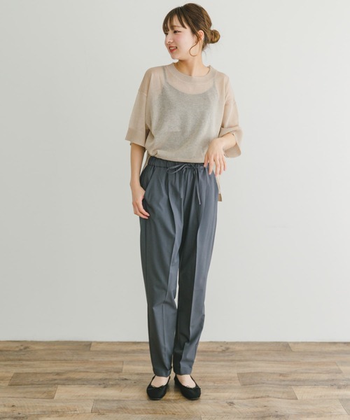 ITEMS URBANRESEARCH（アイテムズ アーバンリサーチ）の「シアーハンソデニットプルオーバー（ニット/セーター・レディース・グリーン/ブラック/グレー系その他・FREE）」の17枚目の写真