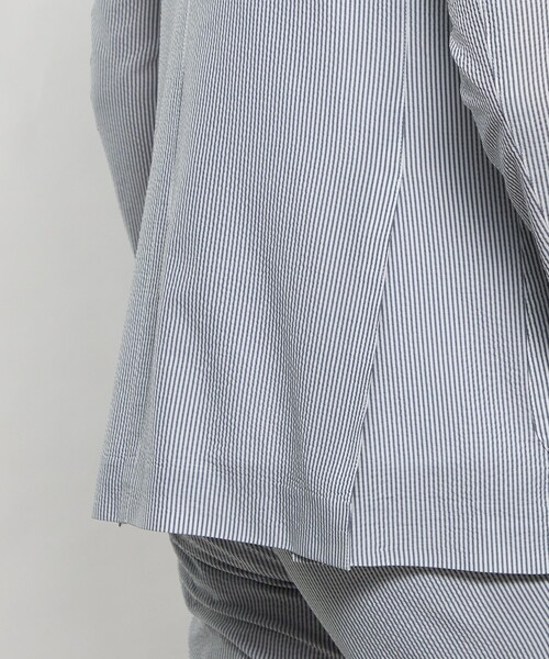 MACKINTOSH LONDON(マッキントッシュ ロンドン)の「【LEON掲載】【BREASY JACKET】DOT AIR シアサッカーセットアップジャケット(テーラードジャケット・メンズ・グレー/ネイビー・40/42/38/36)」の7枚目の写真