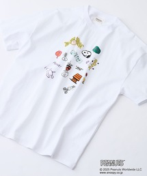 【PEANUTS/ピーナッツ】オリジナルデザインTシャツ スヌーピー 　ベル　ドロップショルダー ビッグシルエット　ユニセックス