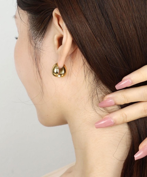 CEMONEMO（セモネモ）の「【金属アレルギー対応】 ワンタッチ ドロップ ピアス / サージカルステンレス316L（ピアス（両耳用）・レディース・ゴールド/シルバー・FREE）」の8枚目の写真