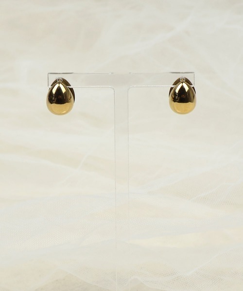 CEMONEMO（セモネモ）の「【金属アレルギー対応】 ワンタッチ ドロップ ピアス / サージカルステンレス316L（ピアス（両耳用）・レディース・ゴールド/シルバー・FREE）」の10枚目の写真