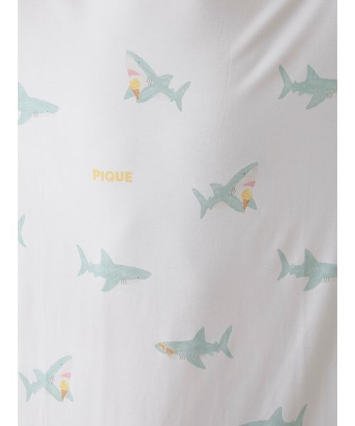 セール】【HOMME】【接触冷感】SHARK柄Tシャツ（ルームウェア