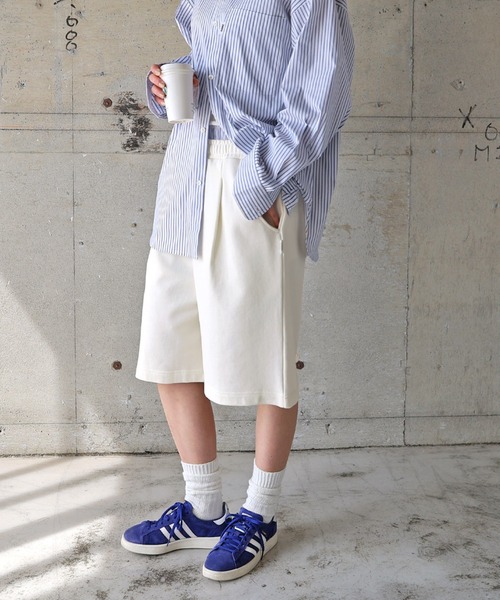 ANME(アンメ)の「裏毛スウェットハーフパンツ(スウェットパンツ・レディース・オートミール/ブラック/オフホワイト・M/L/XL/XXL)」の18枚目の写真