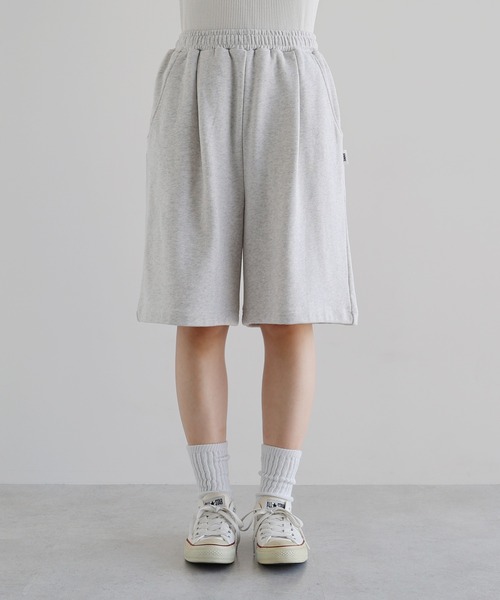 ANME(アンメ)の「裏毛スウェットハーフパンツ(スウェットパンツ・レディース・オートミール/ブラック/オフホワイト・M/L/XL/XXL)」の19枚目の写真