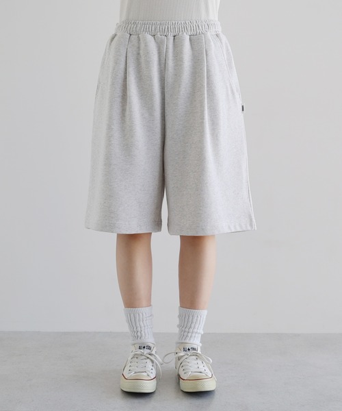 ANME(アンメ)の「裏毛スウェットハーフパンツ(スウェットパンツ・レディース・オートミール/ブラック/オフホワイト・M/L/XL/XXL)」の22枚目の写真