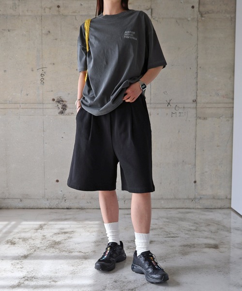 ANME(アンメ)の「裏毛スウェットハーフパンツ(スウェットパンツ・レディース・オートミール/ブラック/オフホワイト・M/L/XL/XXL)」の5枚目の写真