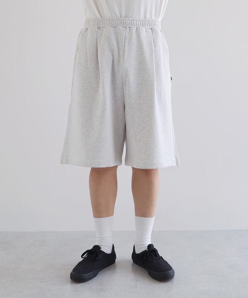 ANME(アンメ)の「裏毛スウェットハーフパンツ(スウェットパンツ・レディース・オートミール/ブラック/オフホワイト・M/L/XL/XXL)」の6枚目の写真