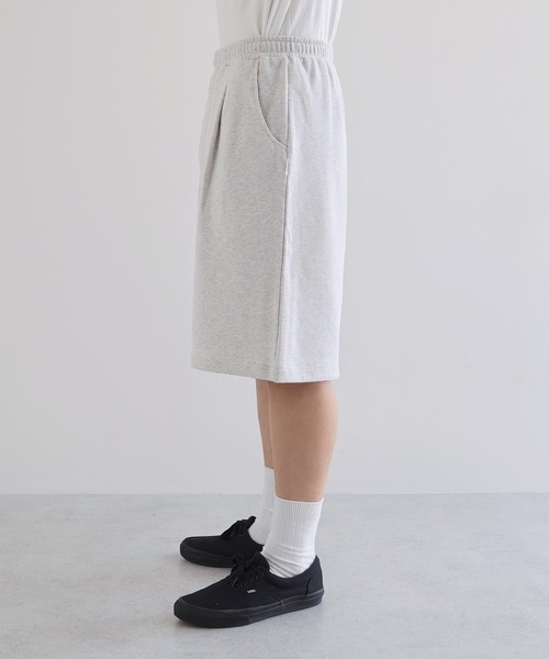 ANME(アンメ)の「裏毛スウェットハーフパンツ(スウェットパンツ・レディース・オートミール/ブラック/オフホワイト・M/L/XL/XXL)」の7枚目の写真