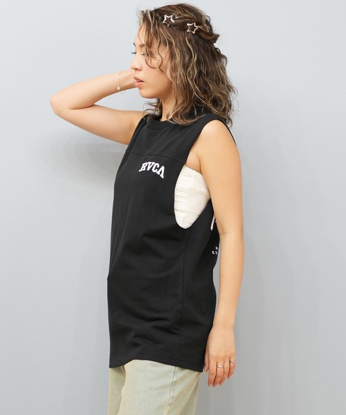 RVCA/ルーカ タンクトップ バックプリント カットオフ BF04C-370