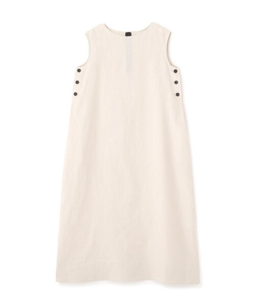 human woman（ヒューマンウーマン）の「◆【WEB・一部店舗限定】リネンボートネックロングワンピース（ワンピース・レディース・ホワイト系その他/ピンク・MEDIUM）」の6枚目の写真