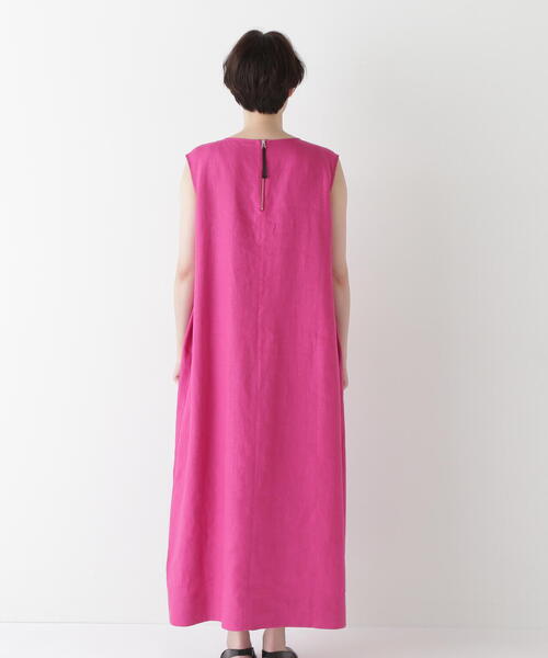 希少 美品 MARNI リネン ボートネック デザイン ドレス
