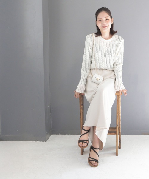 SOROTTO(ソロット)の「アンクルストラップのラインストーンフラットサンダル(サンダル・レディース・ブラック/シルバー/ゴールド・LL/S/M/L)」の21枚目の写真