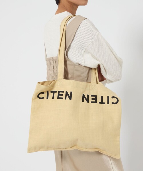 miniministore ロゴキャンバス トートバッグ レディース