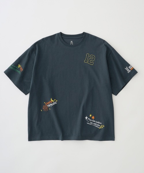 ★入手困難★希少 グラディエントロゴTシャツ 半袖 Tシャツ セール】DOD/ディーオーディー 別注 グラフィックランダム刺繍