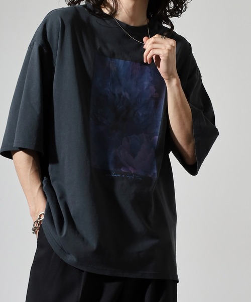 FUNALIVE(ファンアライブ)の「WS select ピグメントバイオWASH加工 花柄Tシャツ(Tシャツ/カットソー・メンズ・ブラック系2/ブラック系3/ブラック系4/グレー系1/グレー系2/グレー系3/グレー系4/ブラック系1・M/L)」の13枚目の写真