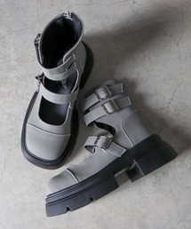 LOVEHUNTER（ラブハンター）の「LOVE HUNTER トリプルベルト バックジップデザイン ブーツサンダル(2207)（サンダル）」