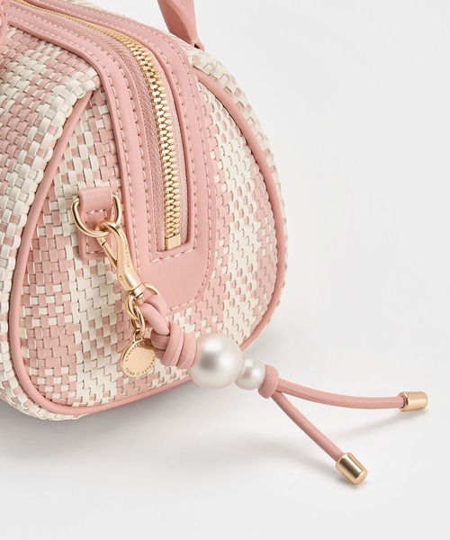 Everleigh エベルレイ チェッカーボウリングバッグ（トートバッグ