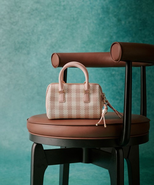 Everleigh エベルレイ チェッカーボウリングバッグ（トートバッグ