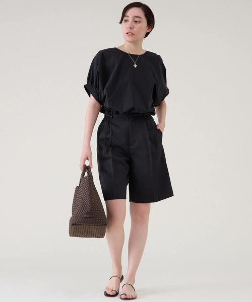 martinique（マルティニーク）の「ツイルショートパンツ（その他パンツ・レディース・ホワイト/ブラック・1/2）」の15枚目の写真