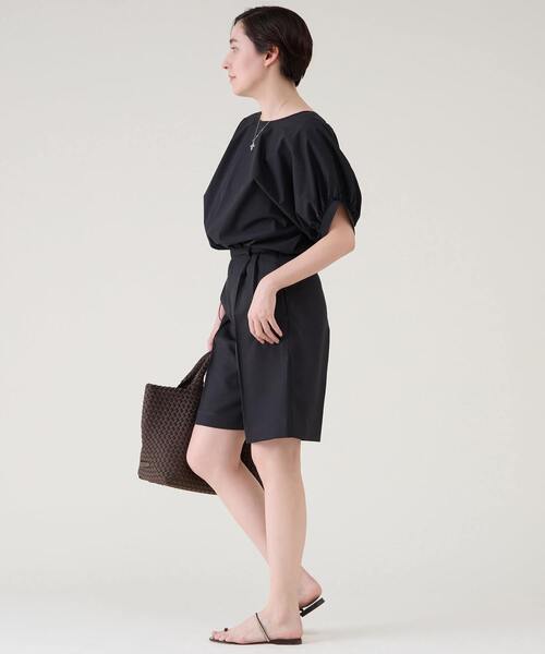 martinique（マルティニーク）の「ツイルショートパンツ（その他パンツ・レディース・ホワイト/ブラック・1/2）」の16枚目の写真