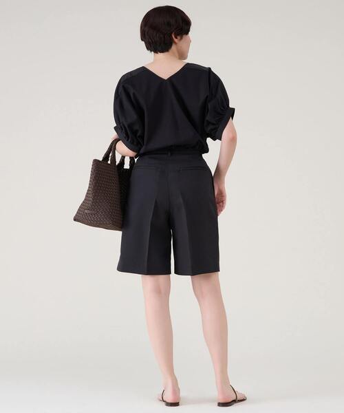 martinique（マルティニーク）の「ツイルショートパンツ（その他パンツ・レディース・ホワイト/ブラック・1/2）」の17枚目の写真