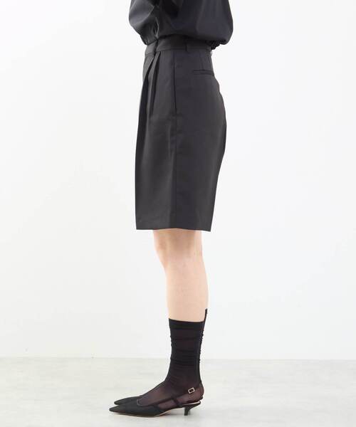 martinique（マルティニーク）の「ツイルショートパンツ（その他パンツ・レディース・ホワイト/ブラック・1/2）」の20枚目の写真