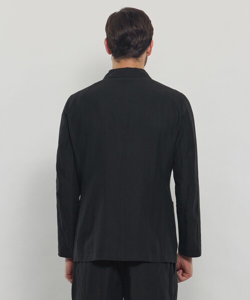 MACKINTOSH LONDON(マッキントッシュ ロンドン)の「【LEON掲載】ハイカウントリネン6Bダブルジャケット(テーラードジャケット・メンズ・グリーン系その他5/ブラック・42/38/40)」の7枚目の写真