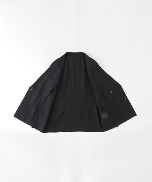 MACKINTOSH LONDON(マッキントッシュ ロンドン)の「【LEON掲載】ハイカウントリネン6Bダブルジャケット(テーラードジャケット・メンズ・グリーン系その他5/ブラック・42/38/40)」の11枚目の写真