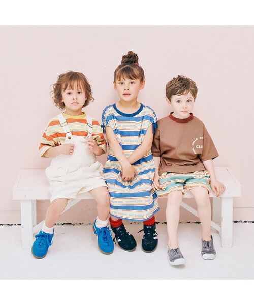 p.premier（ピードットプルミエ）の「バックプリントグラフィック半袖Tシャツ（Tシャツ/カットソー・キッズ・アイボリー/キャメル/ベージュ・80/90/100/110/120/130/140）」の12枚目の写真