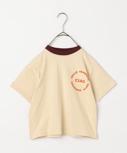 p.premier（ピードットプルミエ）の「バックプリントグラフィック半袖Tシャツ（Tシャツ/カットソー・キッズ・アイボリー/キャメル/ベージュ・80/90/100/110/120/130/140）」の16枚目の写真