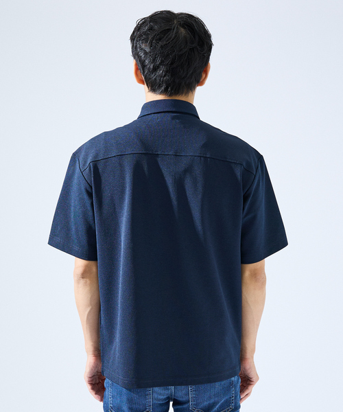 ABAHOUSE GRAY（アバハウスグレイ）の「【快適機能素材】ハイツイスト カノコ 半袖ポロシャツ（ポロシャツ・メンズ・ブラック/ホワイト/ライトグレー/ネイビー・46/48）」の10枚目の写真