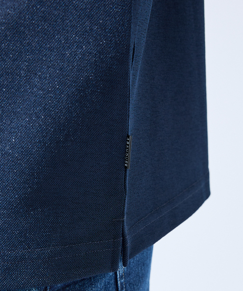 ABAHOUSE GRAY（アバハウスグレイ）の「【快適機能素材】ハイツイスト カノコ 半袖ポロシャツ（ポロシャツ・メンズ・ブラック/ホワイト/ライトグレー/ネイビー・46/48）」の14枚目の写真