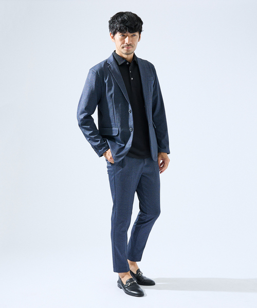 ABAHOUSE GRAY（アバハウスグレイ）の「【快適機能素材】ハイツイスト カノコ 半袖ポロシャツ（ポロシャツ・メンズ・ブラック/ホワイト/ライトグレー/ネイビー・46/48）」の6枚目の写真