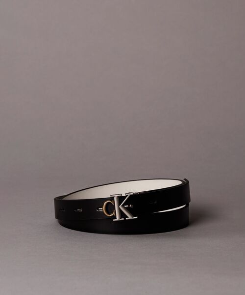[CKJ] モノグラムレザーリバーシブルベルト20mm ★大人気★ Calvin Klein ベルト 「Calvin Klein/カルバンクライン