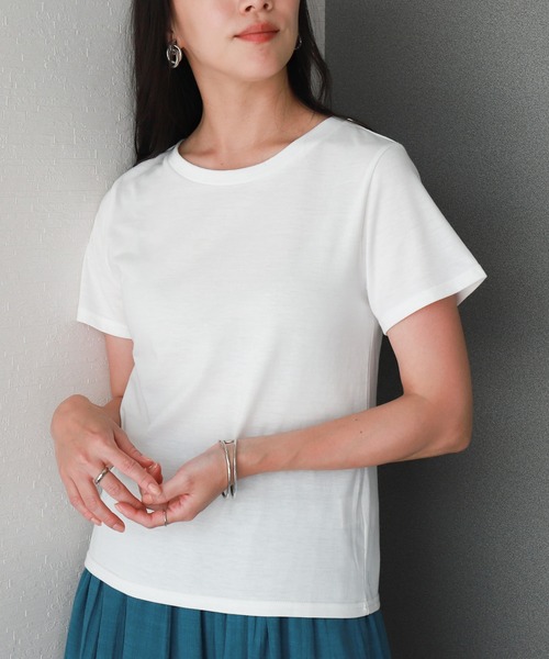 libelle more(リベル モア)の「【2点セット】変形プリーツキャミワンピース&Tシャツ(ワンピース・レディース・モカ/グレイッシュベージュ・M/L)」の20枚目の写真