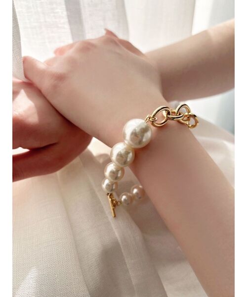 RESEXXY（リゼクシー）の「ビックパールブレスレット（ブレスレット・レディース・シルバー/ゴールド・FREE）」の4枚目の写真