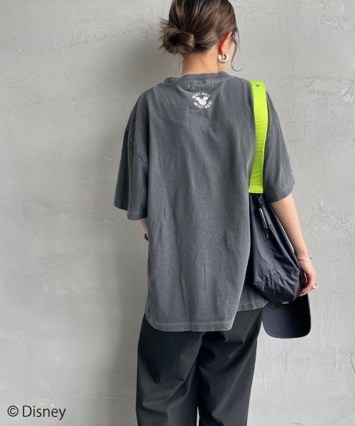 GOOD ROCK SPEED（グッドロックスピード）の「[GOOD ROCK SPEED/グッドロックスピード] 別注 MICKEY MOUSE / プリントTシャツ / ディズニー（Tシャツ/カットソー・レディース・チャコール・M/L/XL）」の12枚目の写真