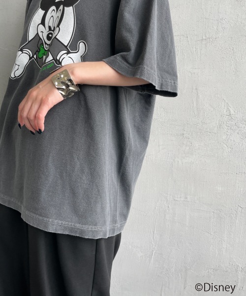 GOOD ROCK SPEED（グッドロックスピード）の「[GOOD ROCK SPEED/グッドロックスピード] 別注 MICKEY MOUSE / プリントTシャツ / ディズニー（Tシャツ/カットソー・レディース・チャコール・M/L/XL）」の18枚目の写真