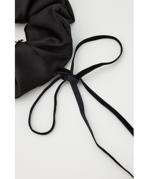 SLY（スライ）の「GATHER RIBBON SCRUNCHIE ギャザー リボン スクランチー（シュシュ・レディース・オフホワイト/ブラック・FREE）」の11枚目の写真